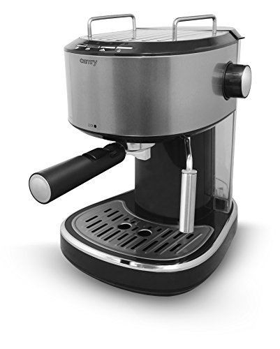 Kaffeemaschine Espressomaschine Cappuccino Espresso Automat Milchaufschäumer 2 Tassen möglich 15 bar 1,0L Wassertank 850 Watt (Schwarz) - 2