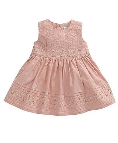 Mamas and Papas Baby-Girls Pintuck Dress, Pink, 18-24 Months (Manufacturer Size: 18-2)