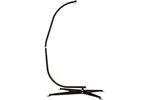 ‎AMANKA AMANKA Hängesessel Gestell 205 cm aus Stahl - Ständer für Hängestuhl bis 120 kg - Stabil wetterfest rostfrei - Hängesitz Gestell für Garten Balkon Terrasse Outdoor Camping Indoor Schaukelgestell