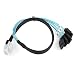 Produktbild Kongqiabona Mini SAS 4i SFF-8087 36P 36-poliger Stecker auf 4 SATA 7-poliger Splitter Adapterkabel 0.5M Anschluss Unterstützung für 10 GBPs Band