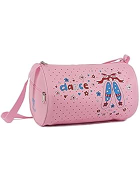 Ballett-Tasche 262 für Mädchen Farbe rosa mit Motiv für Ballett Tanz Fitness Sport Freizeit Gymnastik Beutel Geschenk