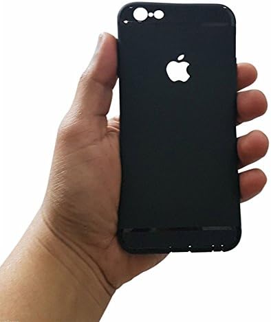 iPhone 7/8 Case, Slim Smooth Premium Durable Soft TPU Rubber Silicone Gel back Case Cover for iPhone 7/8 (5.5 Inch) (Black)