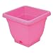 Square Plant Pot 40 cm Fuchsia