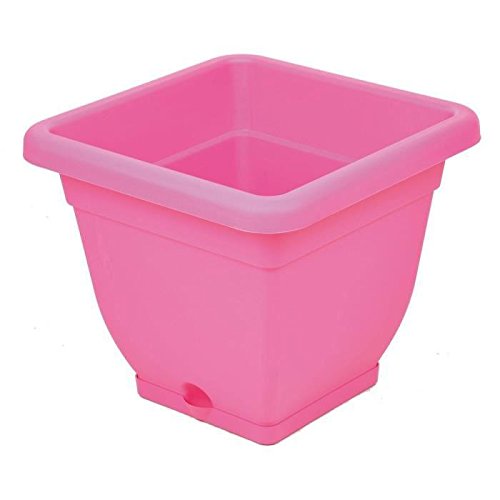Square Plant Pot 40 cm Fuchsia