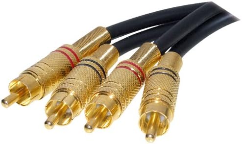 Vedi Media Cinch Cable 1,5 M Black, Gold Plated Connectors