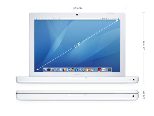 MacBook 13  White 2GHz Intel Core 2 Duo 1GB 80GB SuperDrive