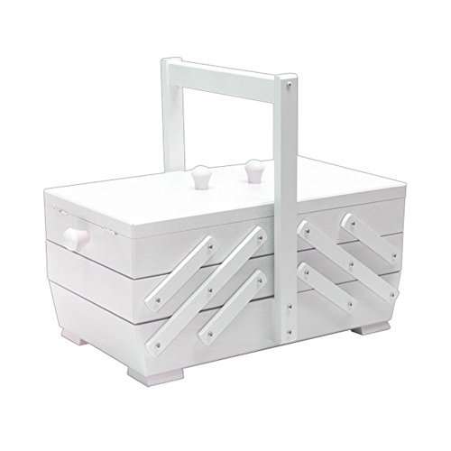 Echt Holzig Nähkasten Eleganz / weiss lackiert