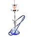 Produktbild Amy Shisha 440 Stillness Silver-Shaft Blue mit Klicksystem und Hot Screen