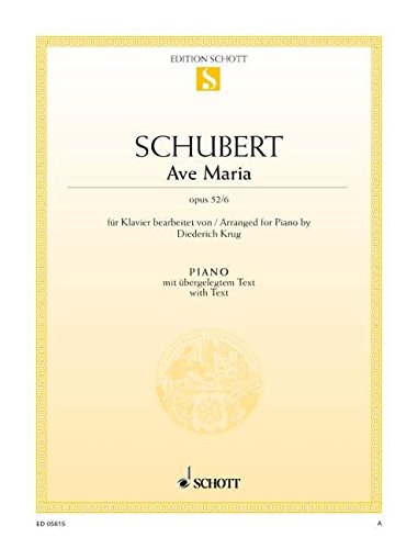Ave Maria Op.52/6 - Piano livre