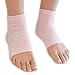 Pixnor Professional Heel Moisturising Gel Socks for Dry Hard Cracked Skin Foot Pain Relief Pink