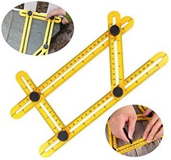 Angleizer Template Tool, Kulan Angles Multi-Use Ruler, Universal Angleizer Template Ruler For All Angles, For Handymen, Builders, Carpenters