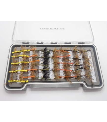 12-Pack Flat Foam Daddy Long Legs Trout Flies - Size 10, 4 Colors, For Fly Fishing
