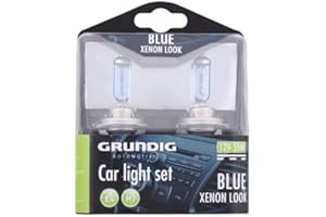2 AMPOULES H7 E4 GRUNDIG BLUE XENON LOOK Car light set 12V-55W