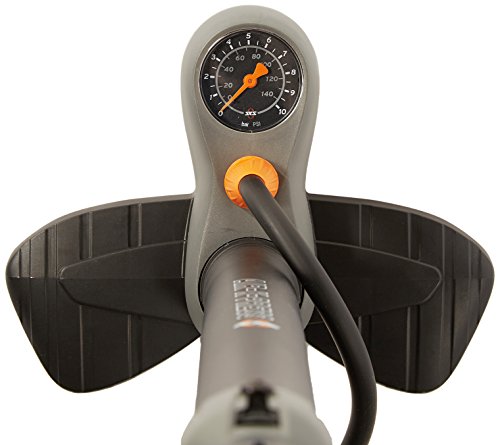 SKS Stand-Luftpumpe mit Manometer und Duokopf für alle Ventilarten Air X-Press, schwarz- grau, 560 - 2