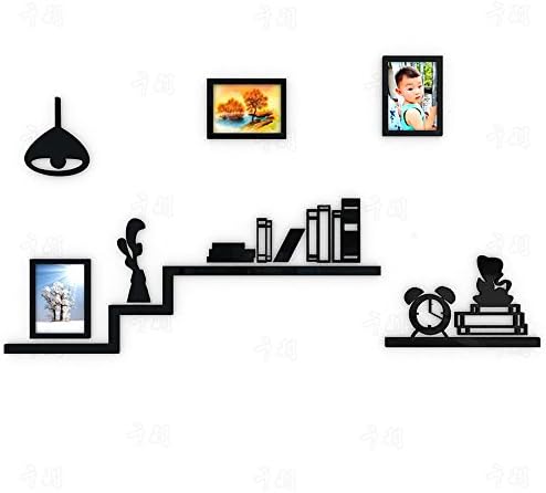 OOFYHOME Wall Sticker Creative Bookcase 3D Stereo Acrylic Wallpaper Sticker Bedroom Wall Decoration Living Room Wall Sticker Home Decoration