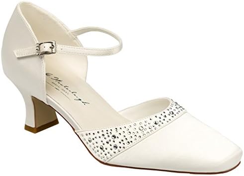 Westerleigh Sabrina White Closed Toe Wedding Shoes Size 5