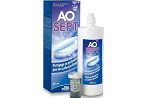 AWEHIRU Aosept Plus para lentes rígidas y flexibles de 360 ml
