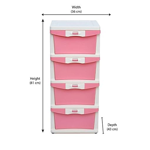 Nilkamal Chester24 Standard Square Size Pink (Plastic) - Image 4