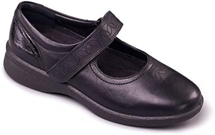 Padders Plus Women's Leather Shoe 'Sprite 2' | Plus+ Range For Extra Width & Comfort | Dual Fit System | Super Wide EEE-EEEE Fit | 35mm Heel | Free Footcare UK Shoe Horn