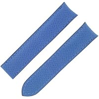 Cartier Tank 7AUEFL04 17-16mm Blue Lizard Leather Ladies Watch Band