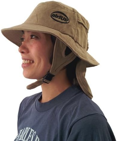 airSUP Bucket Hat for Stand Up Paddle Surf &amp; Sun Protection Wide Brim Fast drying Polyester Sand Color by airSUP