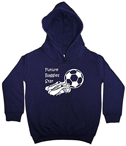 Hat-Trick Designs West Bromwich Albion Football Baby/Kids/Childrens Hoodie Sweatshirt-7-8Yrs-Navy Blue-Future Star-Unisex Gift