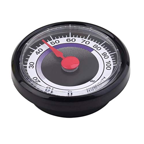 Preisvergleich Produktbild Kaemma 1 STÜCK Mini Tragbare Genaue Langlebige Analoge Hygrometer Luftfeuchtigkeitsmesser Mini Power-Free FÜR Indoor Outdoor Heimgebrauch(Color:Black)