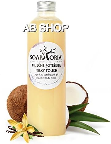 Organic Body Wash Milky Touch 250ml Shower Gel Aphrodisiac Anti Stress Effect Soaphoria