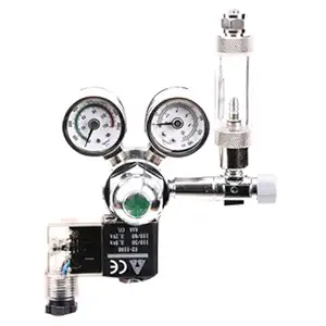 ISTA Twin Gauge CO2 Regulator + Bubble Counter & Check Valve