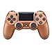 Produktbild RQINW Wireless Controller für PS4, LED-Beleuchtung, USB-Aufladung, Bluetooth Gamepad Dual Shock für Playstation 4 (Bronze)