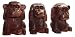 Produktbild budawi® - 3 Affen nichts hören sehen sagen, je 12 cm, Affe Skulptur Figur aus Holz