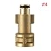 Produktbild Kongqiabona Adapter für Autowasch Spritzpistole Schnee Schaum Lanze Stecker Hochdruckreiniger Seifenflasche Pistole Adapter (golden für Bosch)