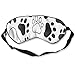 Produktbild Big Black White Footprint Unisex Silk Adjustable Strap Sleeping Eye Mask Smooth Eyeshade