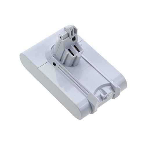 UWECAN Batterie Li-ion de Remplacement pour Dyson V6 DC58 DC59 DC61 DC62 DC74 Aspirateur à Main-21.6V-3000mah-Sécurité-Pratique-Blanc (Paquet)