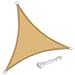Produktbild SONGMICS 5 x 5 x 5 m Sonnensegel aus HDPE, Sonnenschutz, UV-Schutz, luftdurchlässig, für Garten, Balkon, Terrasse, atmungsaktiv, wasserdurchlässig, Dreieck, sandgelb GSS50EY