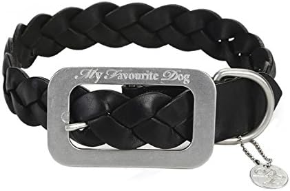 Designed by Lotte Leather Collar, 52 x 3.5 cm, Black