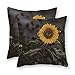 Produktbild DKISEE Sonnenblumen-Dekorativer Kissenbezug Kissenbezug, quadratisch, 2 Stück 24" x 24" Color#4
