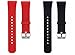Produktbild Chofit Armband-Ersatz für Gear Fit 2 Pro, Silikonband, Sportband, Zubehör für Samsung Gear Fit 2 Pro SM-R365-Fitnesstracker, schwarz/rot, Large