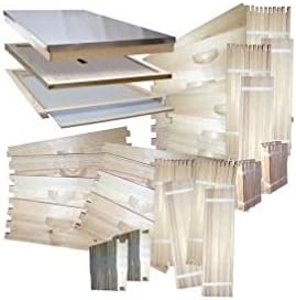 Langstroth Bee Hive Kit (wax foundation)- pine, flatpack.