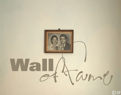 Wandtattoo Wall of Fame uss415 Wandaufkleber Wandsticker Wohnzimmer Schlafzimmer 70 x 30 dunkelbeige - 2