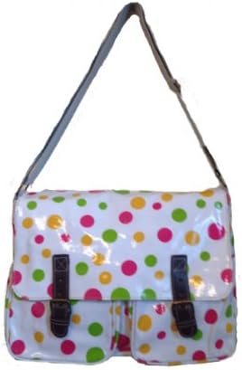 Ladies Multi Colour Polka Dot Mesanger Bag