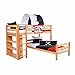 Produktbild Winkelbett Kinderbett Pirat Piraten Hochbett Hochbett Stockbett Jugendbett Etagenbett Spielbett Emil Buche Vollholz massiv mit Regal inkl. Rollrost 90 x 200 cm natur, teilbar