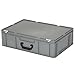 Produktbild Kunststoffkoffer/Gerätekoffer, Industriequalität, grau, Euromaß LxBxH 600 x 400 x 180 mm