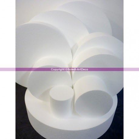 Polystyrene Disk, Thickness: 10 cm, Diameter: 11 cm, Pro High Density, 28 kg/m³, 80 cm