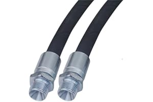 HYDROMOT Manguera hidráulica 2SC, BSP, DN10 3/8 pulgadas, rosca exterior/exterior, tamaño 5000 mm