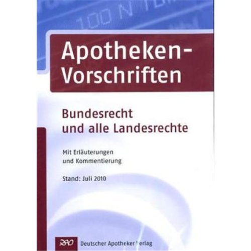 Preisvergleich Produktbild Apotheken-Vorschriften CD-ROM