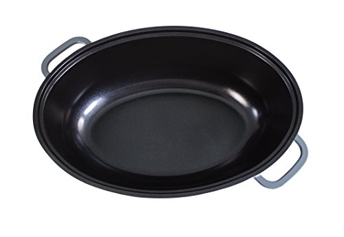 Kopf XXL Bräter Colima (Aluguss, 7,7 Liter, inkl. Glasdeckel mit Aromaknopf, Induktion) grau - 3