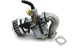 Crewell Vergaser,PZ19 mit Luftfilter und Ansaugrohr, 19 mm Kabelchoke, Vergaser Stromerzeuger für Geländefahrzeuge der Marken,50 bis 110 cc