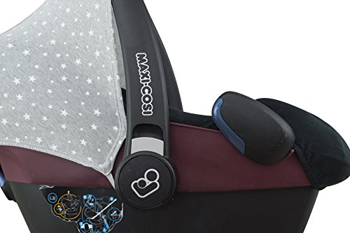 Sonnenverdeck für Maxi-Cosi Pebble y Bébé confort Gruppe 0 -grauen Farben mit White Star - 6