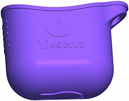 AirPods Case Silicone Cover/Skin Shock Resistant Protective Cover with Carabiner for Apple Airpods Charging Box (Purple)